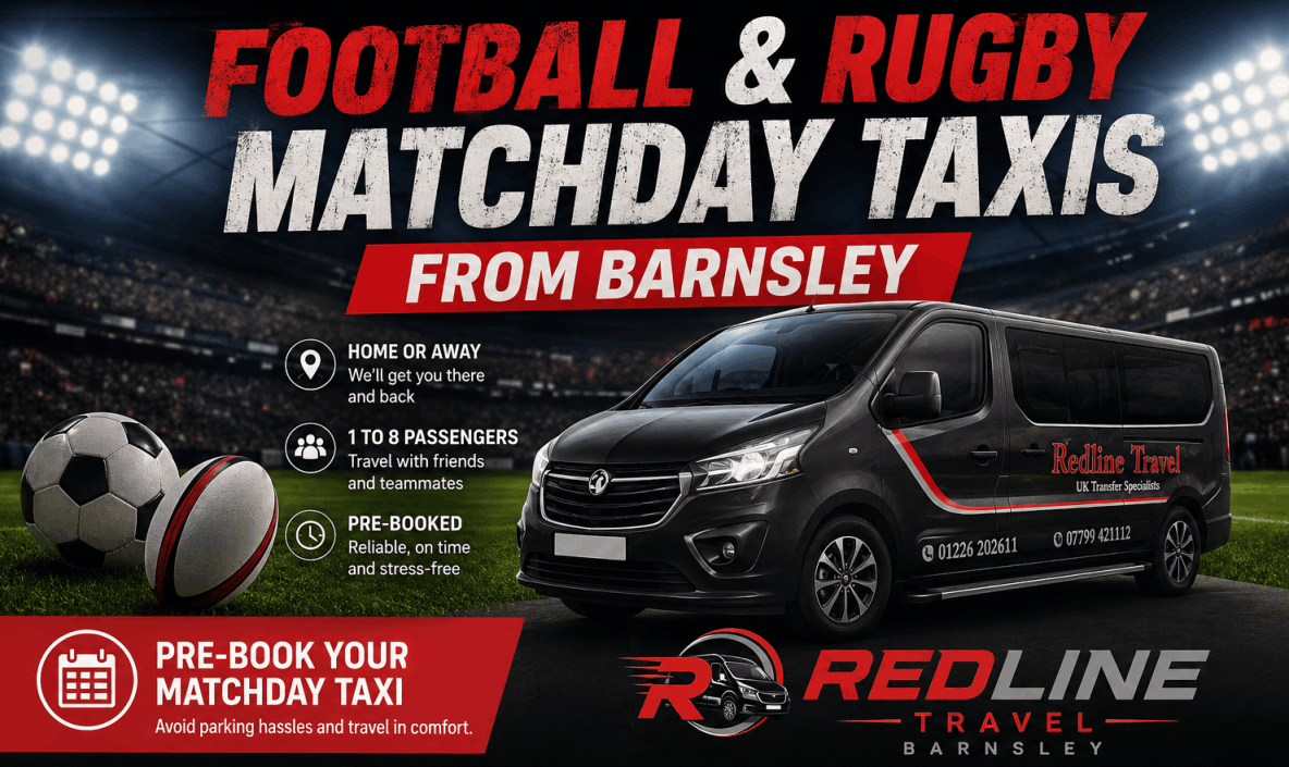 Football and Rugby Taxis & Transfers From Barnsley