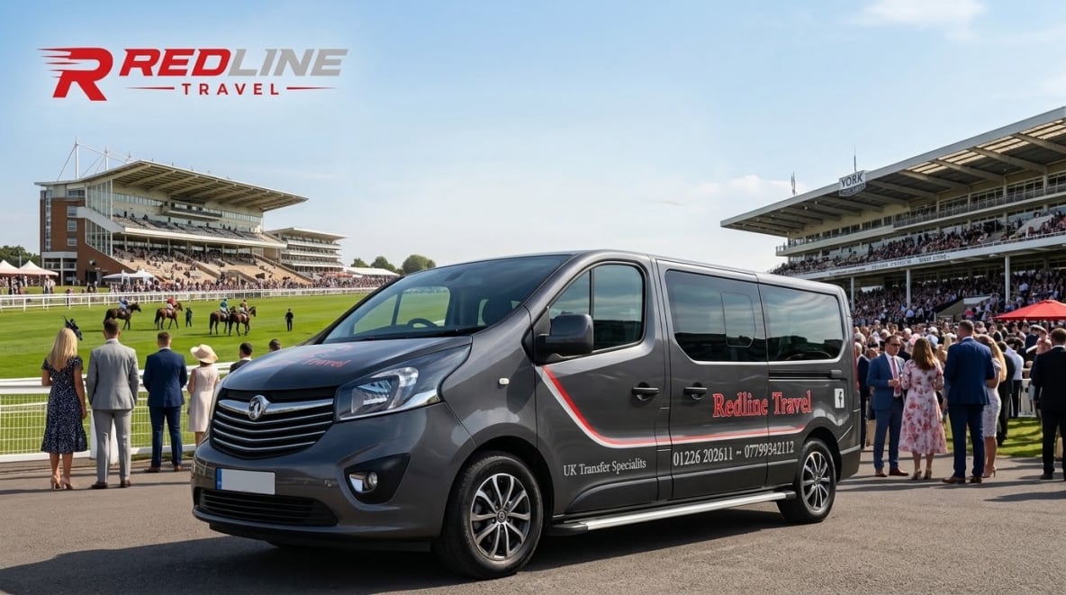 up to 8 seater minibus for group travel to York, Doncaster Racecourse | Redline Travel Barnsley